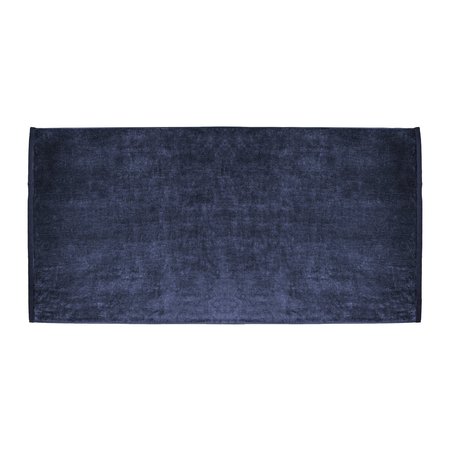 TOWELSOFT Large Terry Velour 100% Ring Spun Cotton Beach Towel-Navy HOME-BV1108-NVY